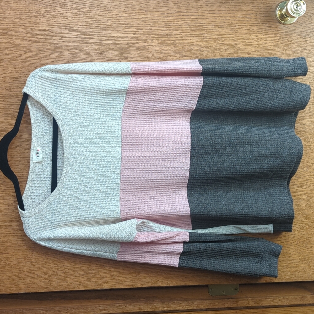 **New Long Sleeve Waffled Top